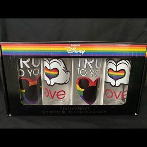 Disney rainbow collection glass bundle